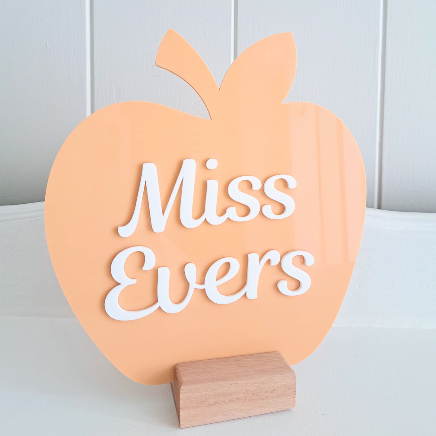 Teacher Apple Desk Plaque and Stand