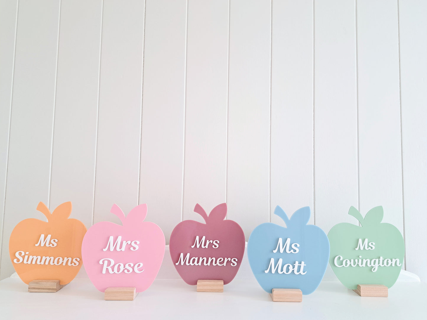 Teacher Apple Desk Plaque and Stand