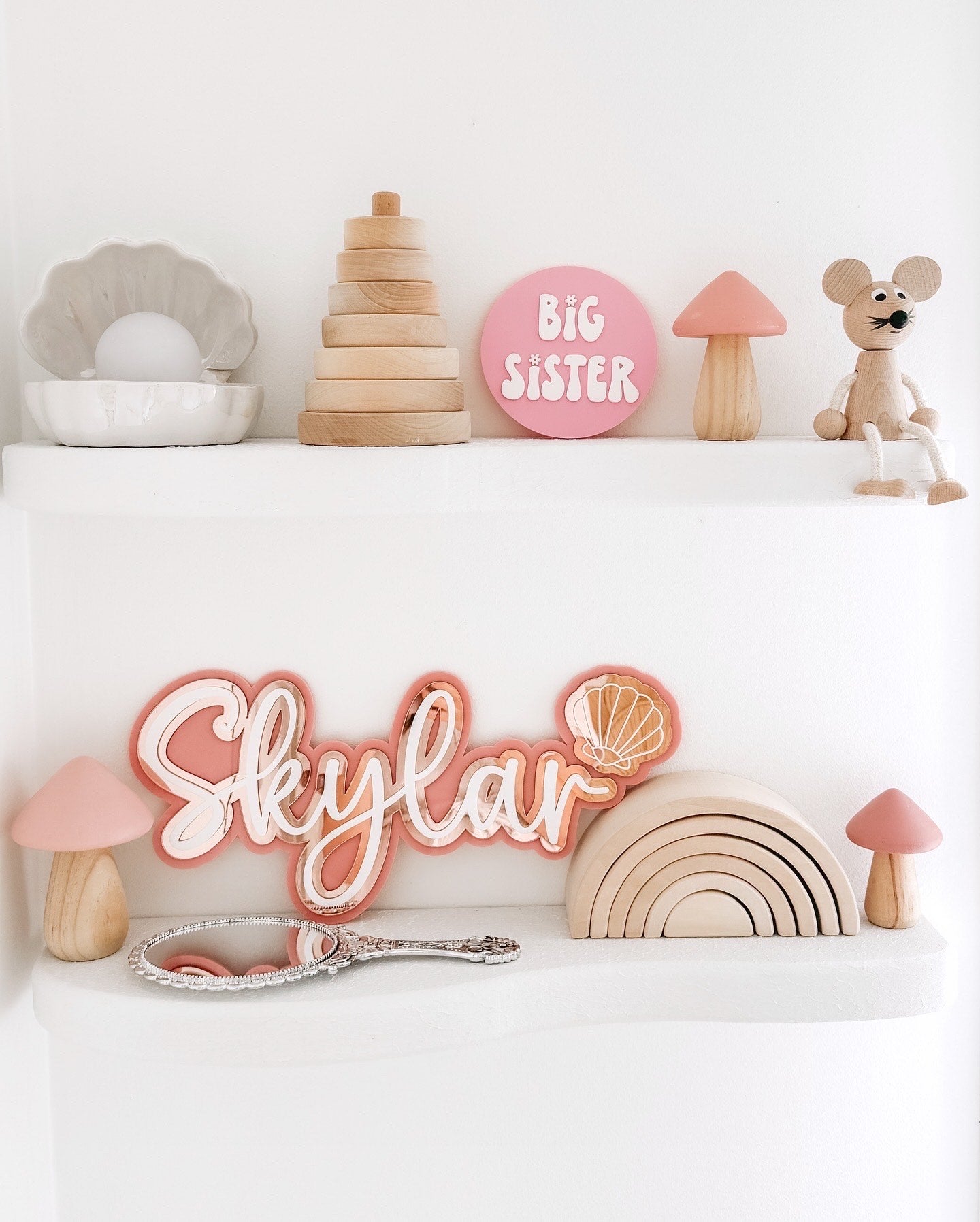 Big Sister Announcement Plaque - Lou James Creations