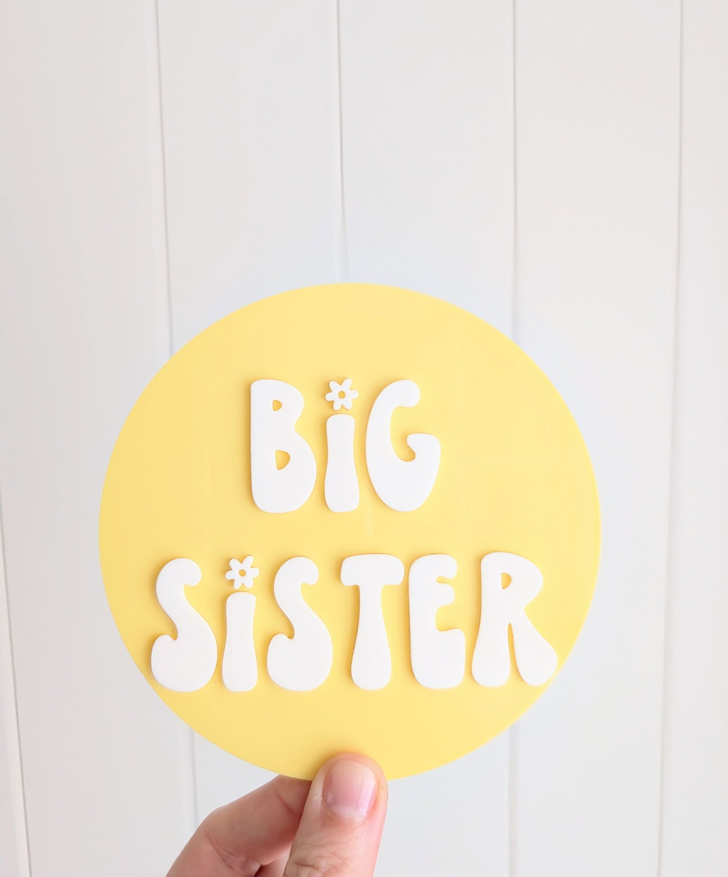 Big Sister Announcement Plaque - Lou James Creations