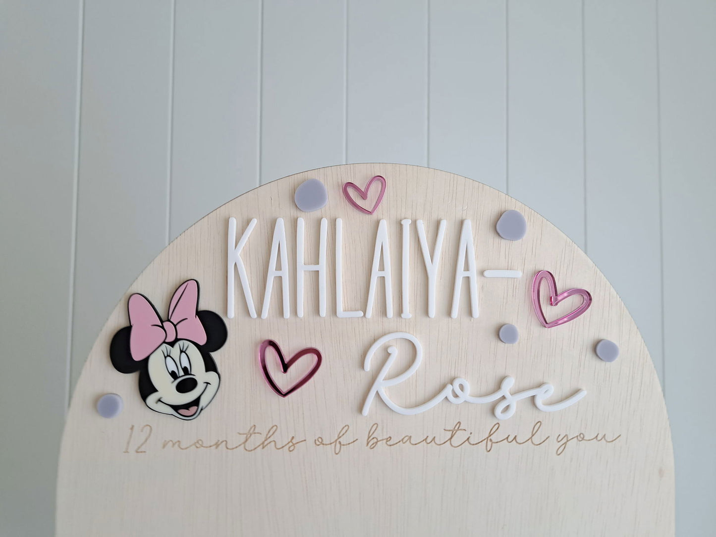 Birthday 12 Month Photo Board - Custom Theme - Lou James Creations