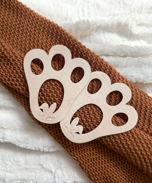 Bunny Feet Stencil - Lou James Creations