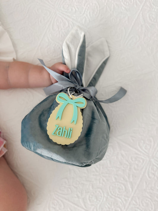 Bunny Velvet Pouch - Lou James Creations