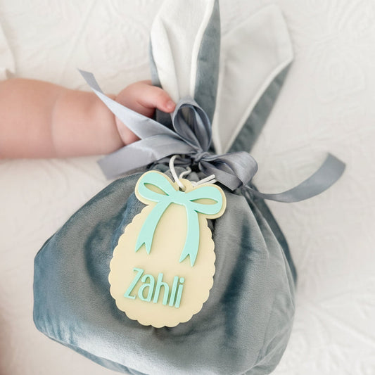 Bunny Velvet Pouch - Lou James Creations