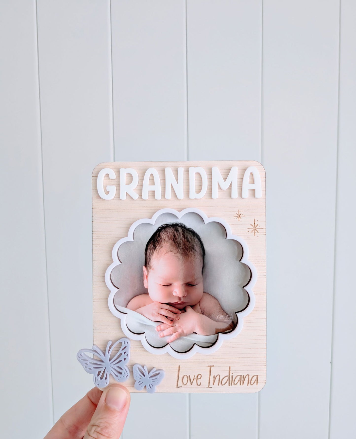 Butterfly Photo Frame Fridge Magnet - Lou James Creations