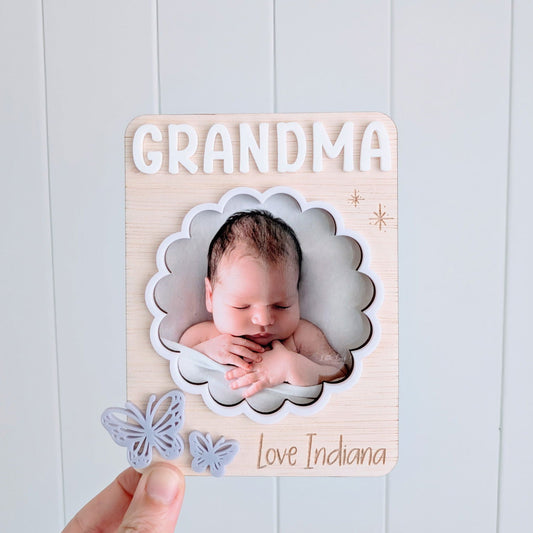 Butterfly Photo Frame Fridge Magnet - Lou James Creations