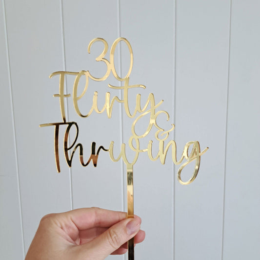 Cake Topper - Single Layer Name - Lou James Creations