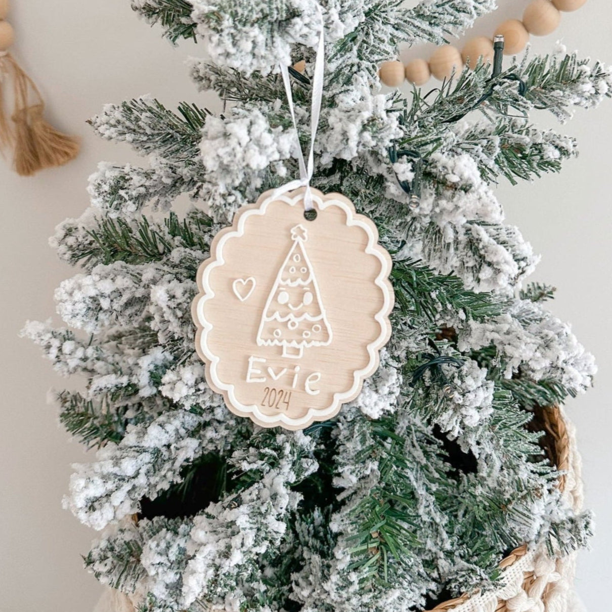 Child's Artwork Christmas Ornament - Lou James Creations