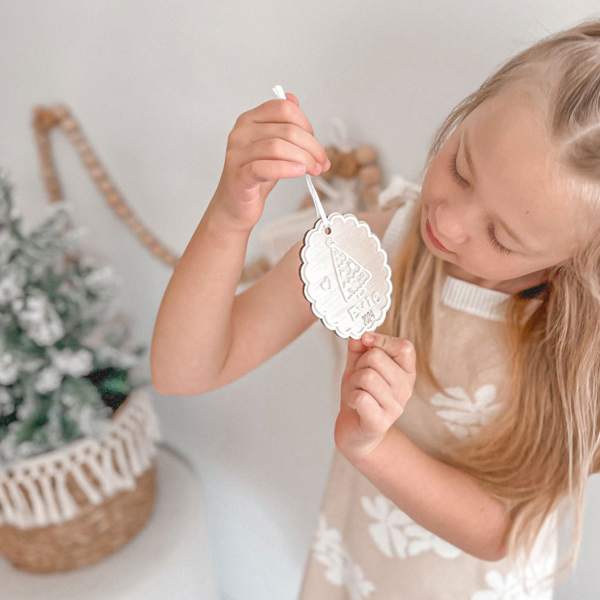 Child's Artwork Christmas Ornament - Lou James Creations