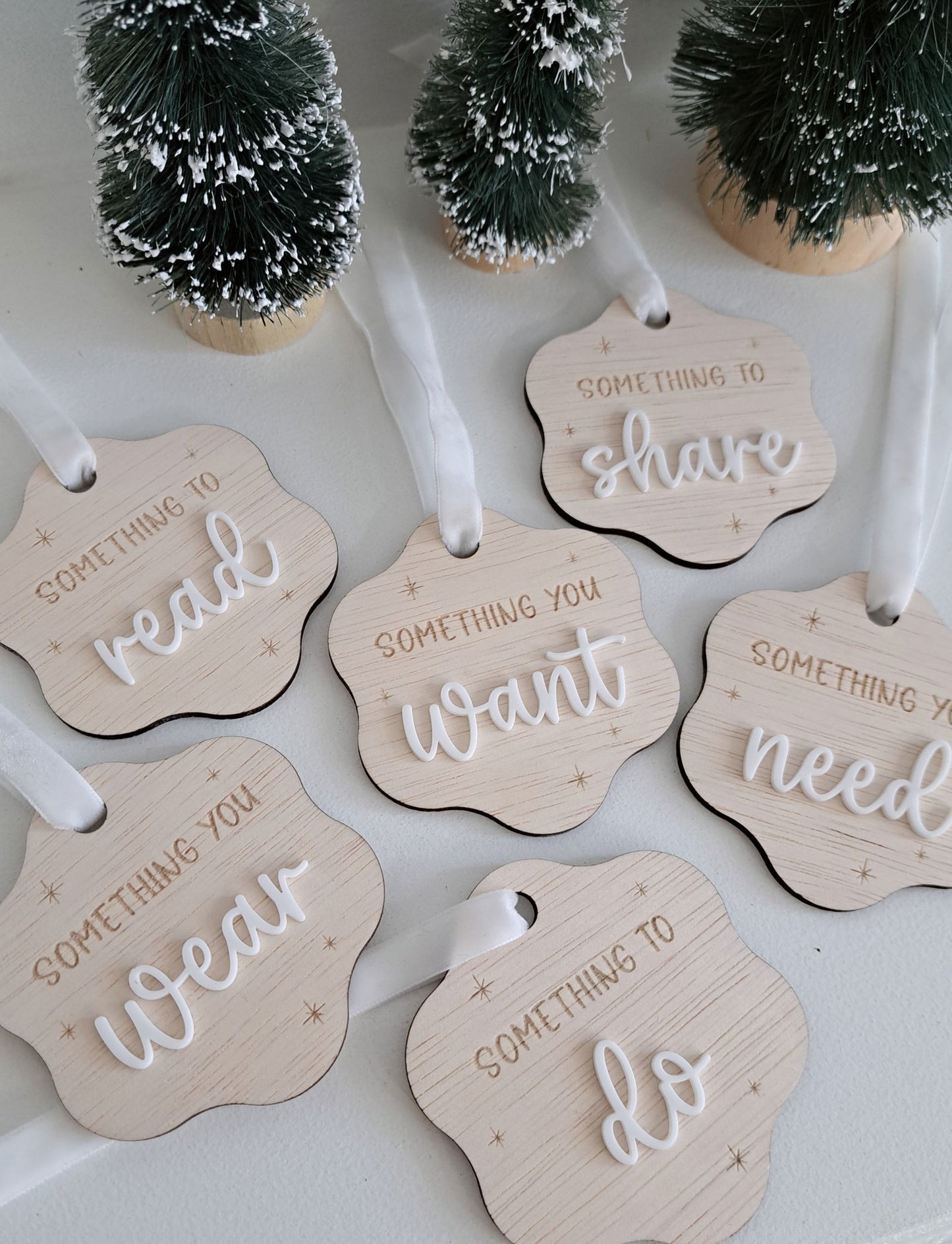 Christmas Gift Tag Set - 'Something you' - Lou James Creations