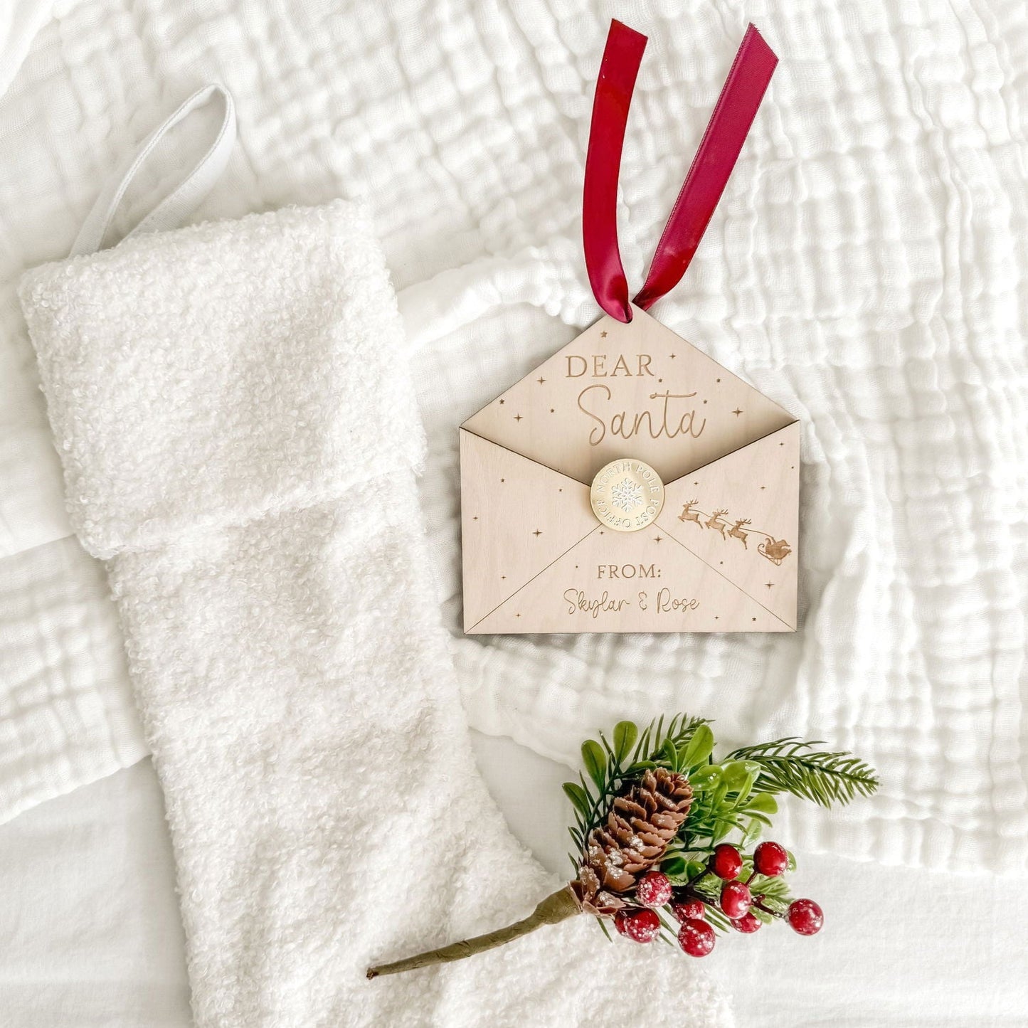 Christmas Letter to Santa Envelope - Lou James Creations