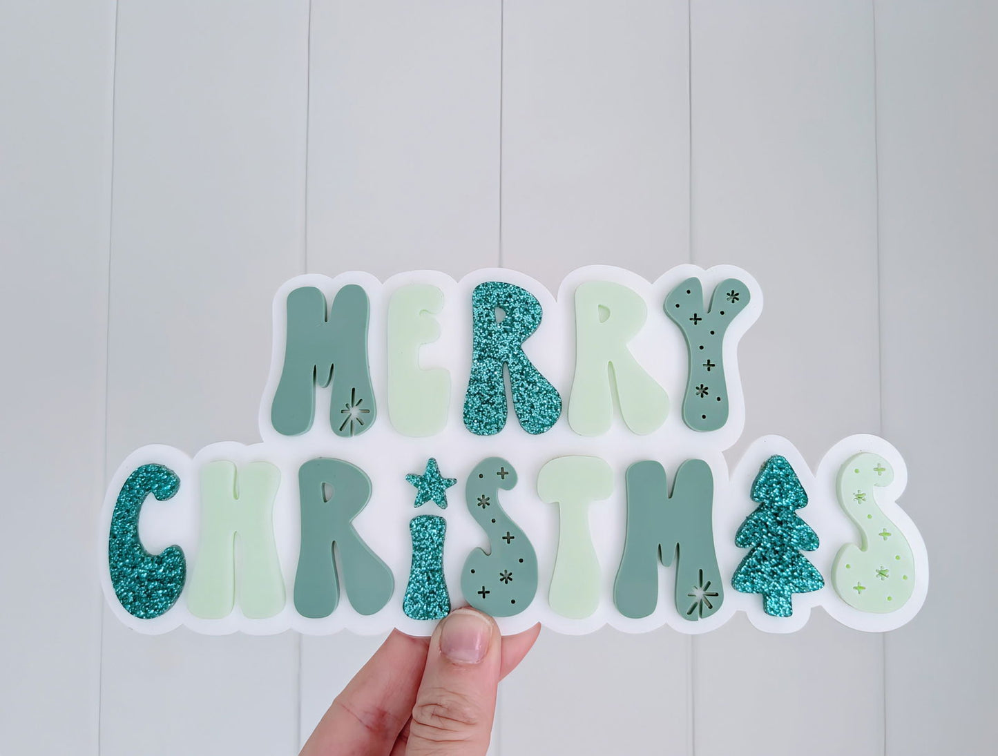 Christmas Star Crate - Interchangeable for Easter and Birthday - Lou James Creations