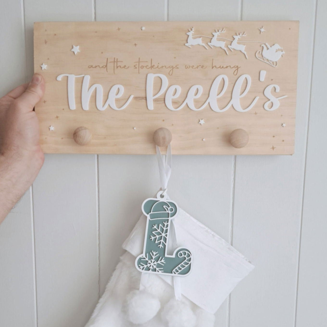 Christmas Stocking Holder - Lou James Creations