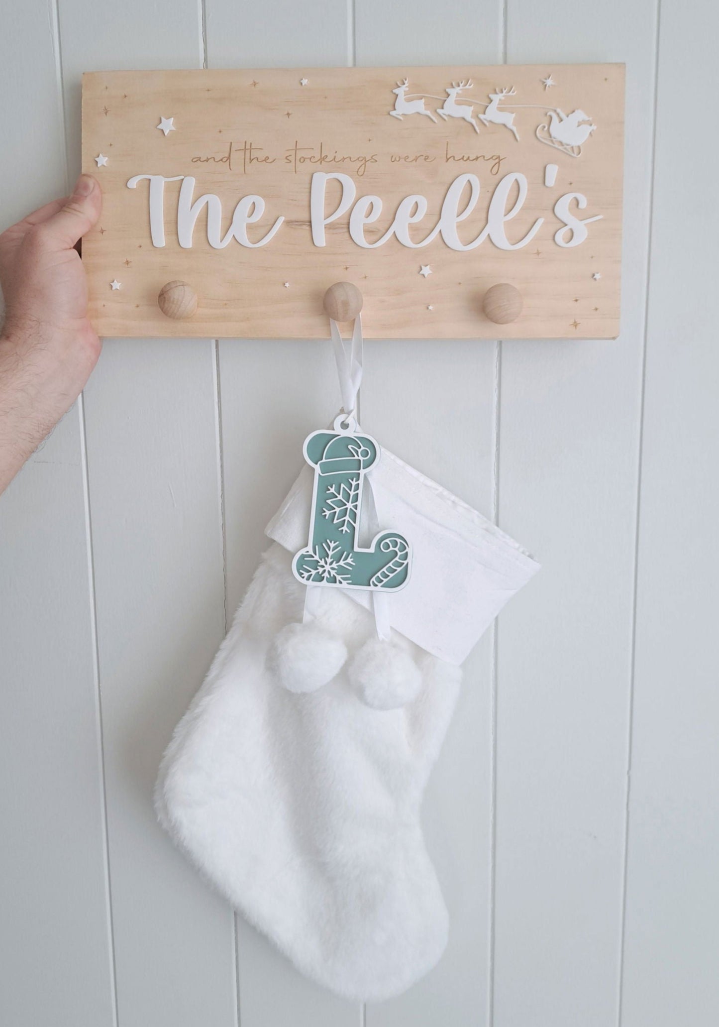 Christmas Stocking Holder - Lou James Creations