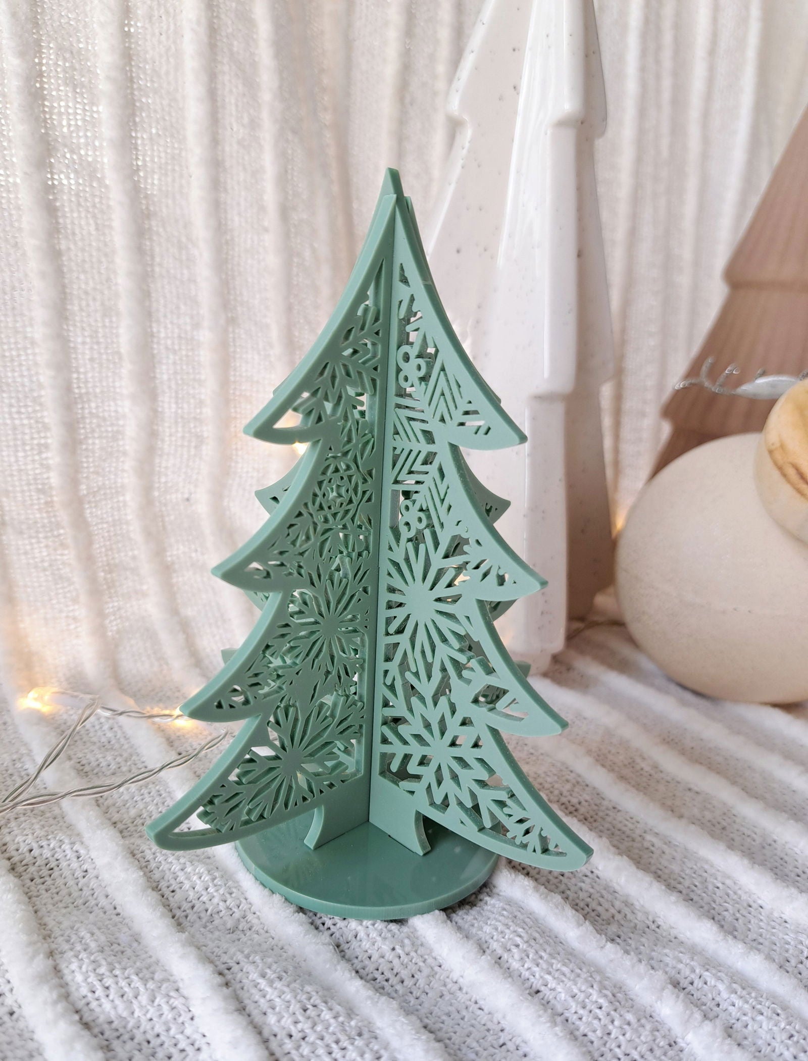 Christmas Tree Snowflake Decor - Lou James Creations