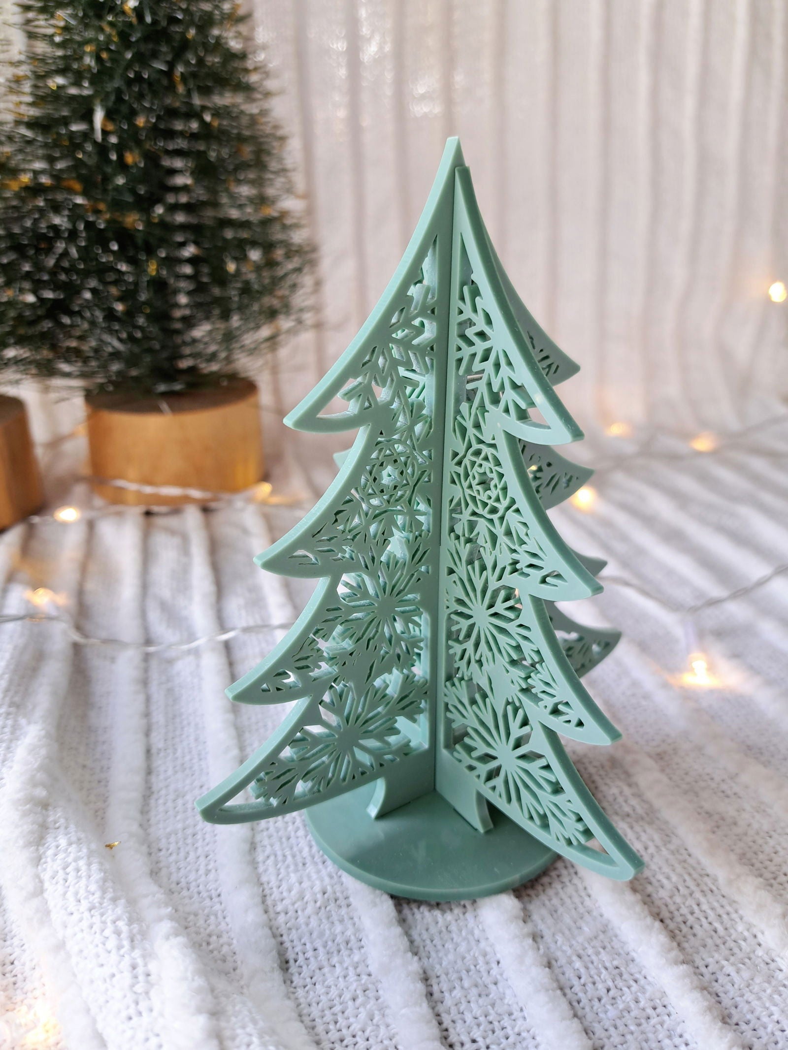 Christmas Tree Snowflake Decor - Lou James Creations