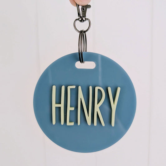 Circle Bag Tag - Lou James Creations