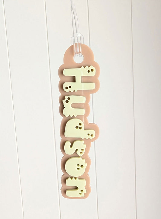 Dinosaur Bag Tag - Lou James Creations