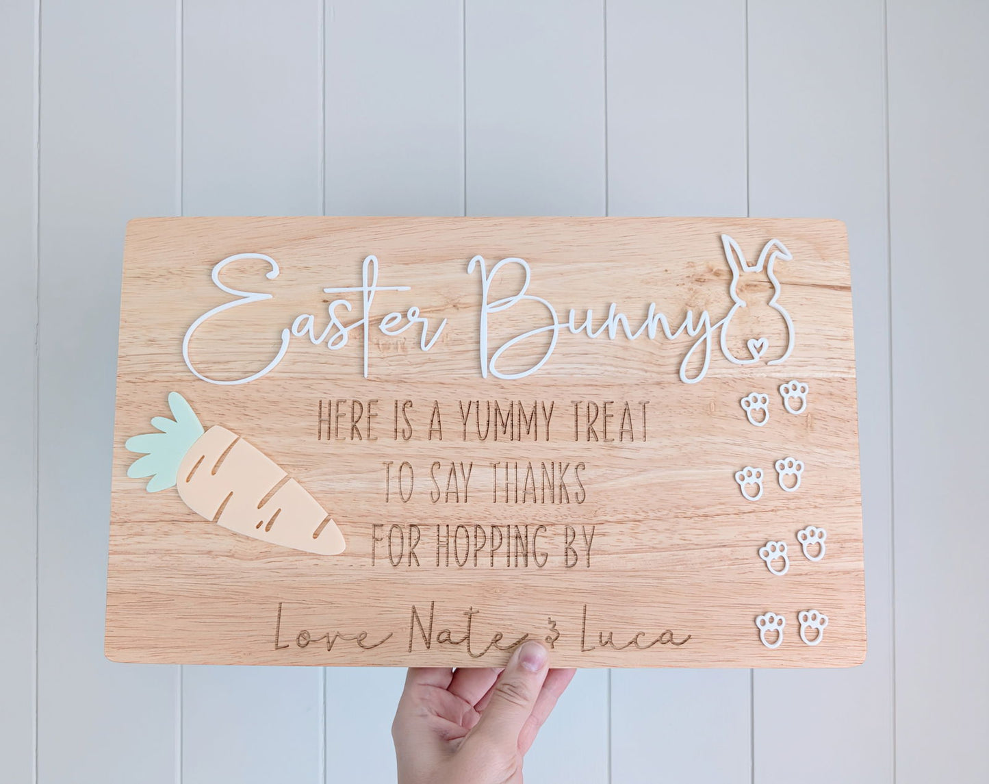 Easter Eve Carrot Treat Board - Lou James Creations