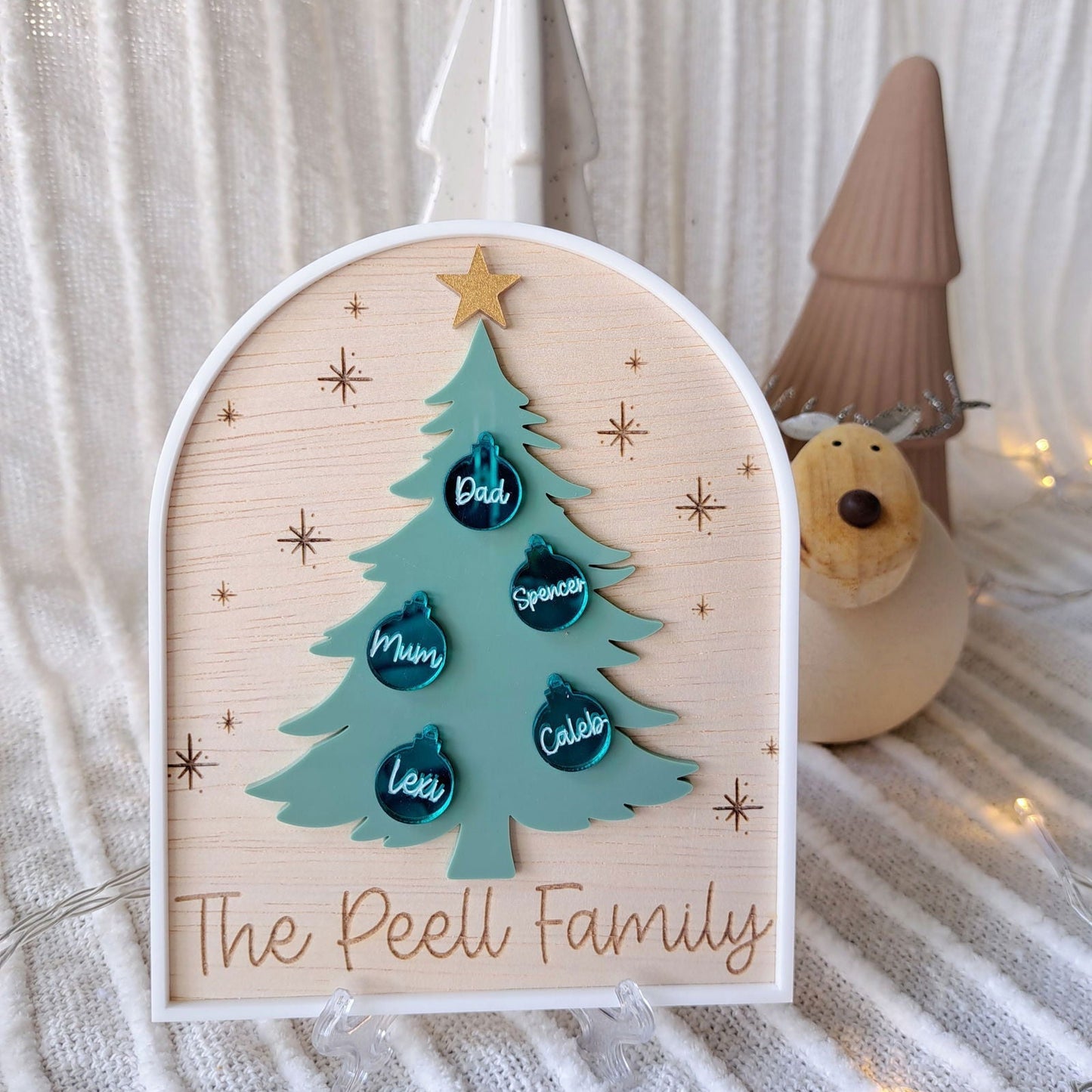 Family Christmas Tree Arch - Lou James Creations