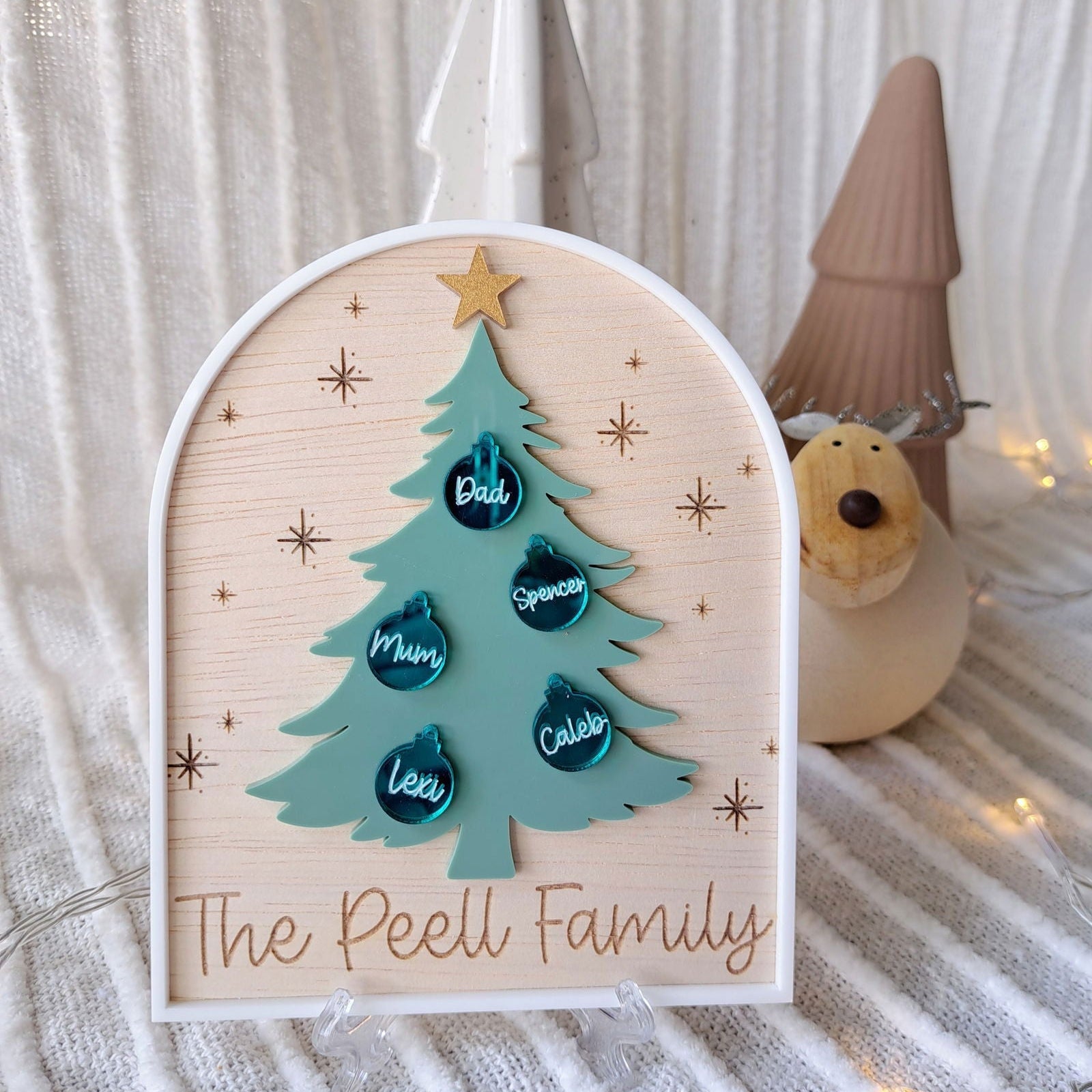 Family Christmas Tree Arch - Lou James Creations