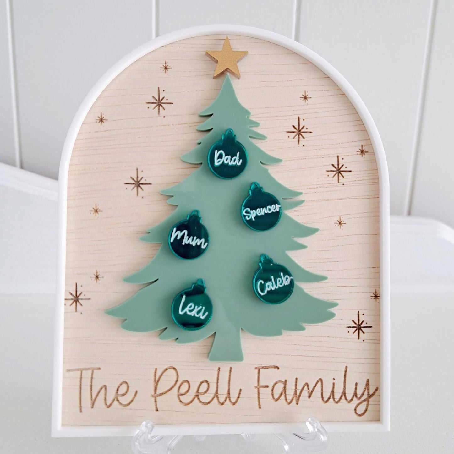 Family Christmas Tree Arch - Lou James Creations