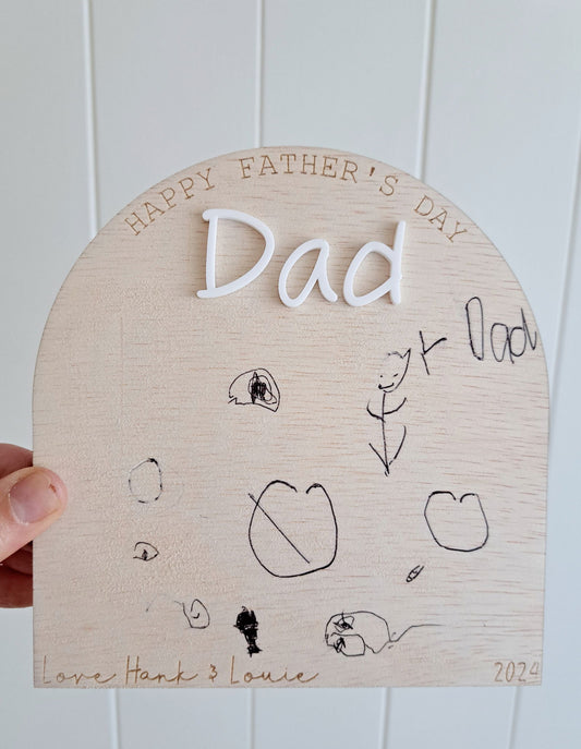 Father's Day Artwork Arch - Lou James Creations