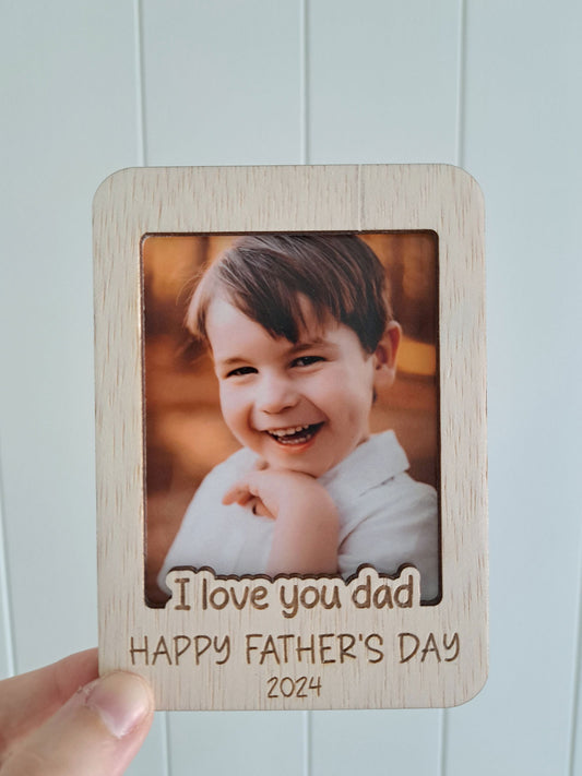 Father's Day Photo Magnet - Lou James Creations
