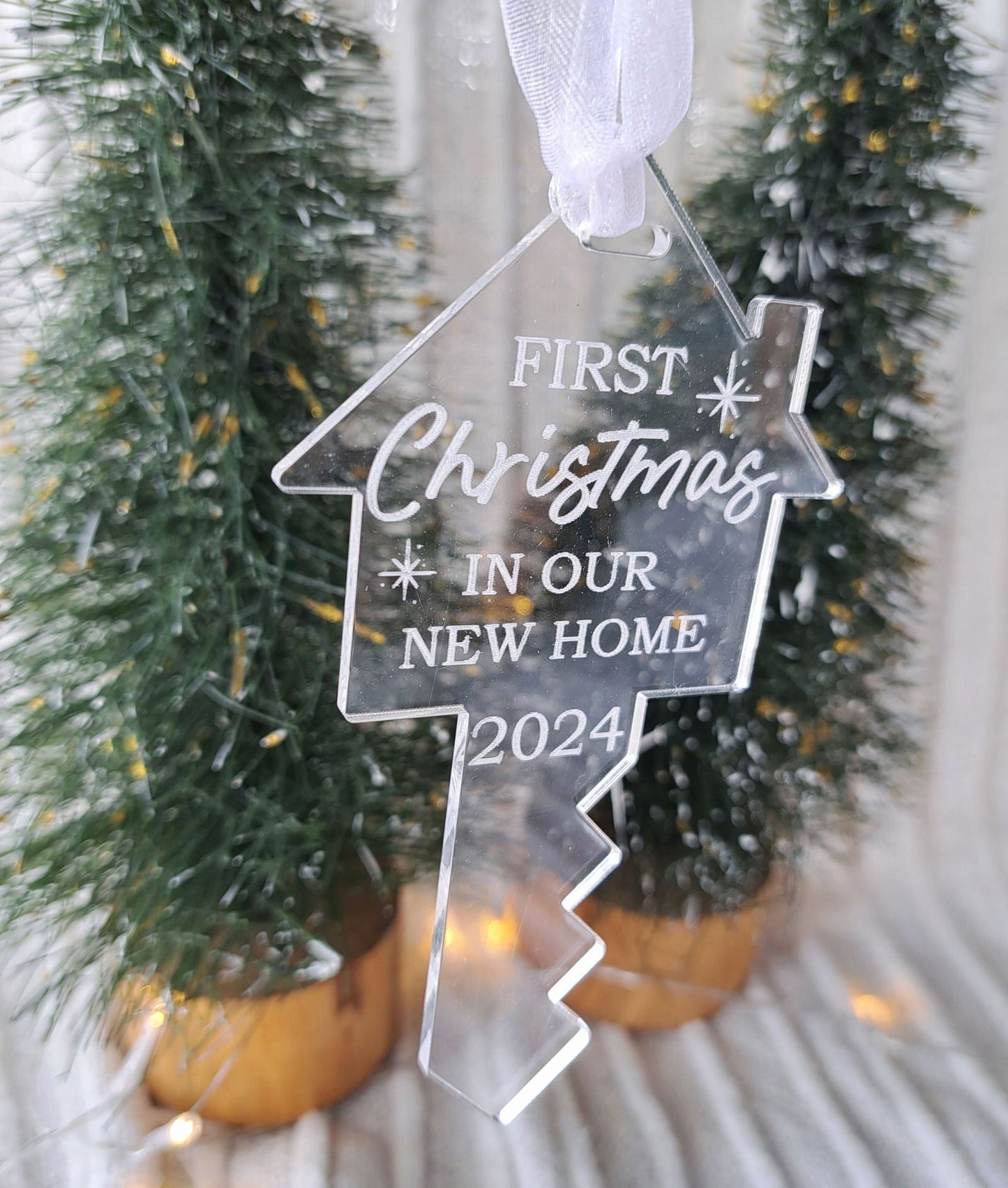 First Christmas House Key Christmas Ornament - Lou James Creations