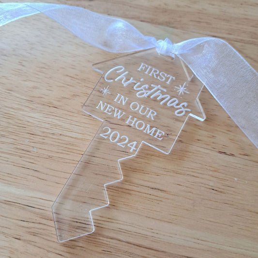 First Christmas House Key Christmas Ornament - Lou James Creations