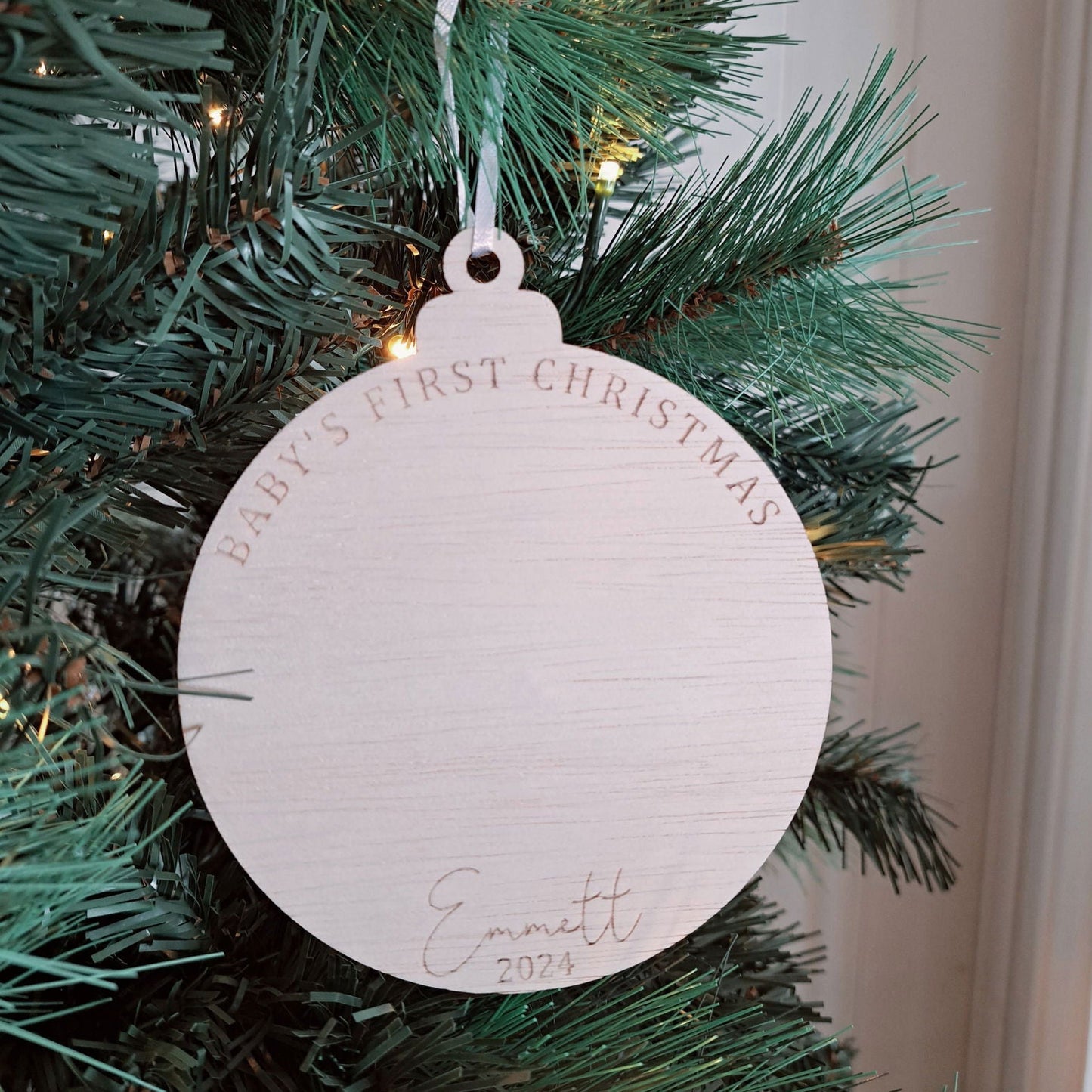 Handprint Christmas Ornament - Lou James Creations