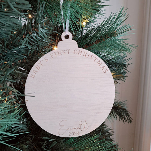 Handprint Christmas Ornament - Lou James Creations