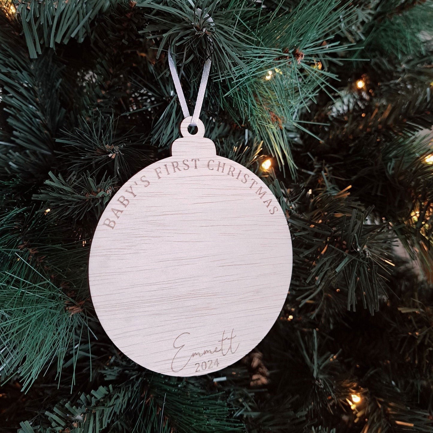 Handprint Christmas Ornament - Lou James Creations
