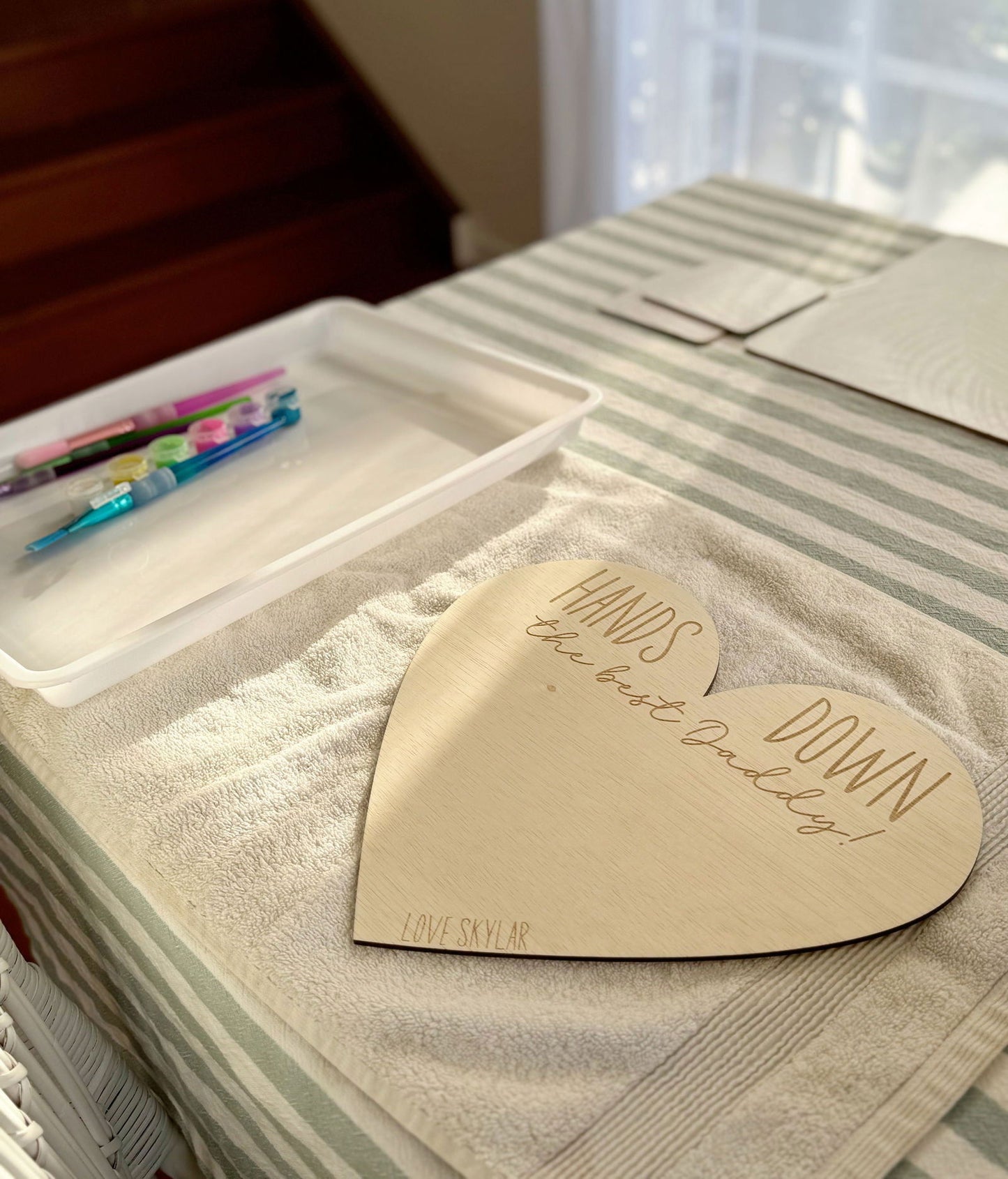 Hands Down Best Dad / Best Mum - Heart - Lou James Creations