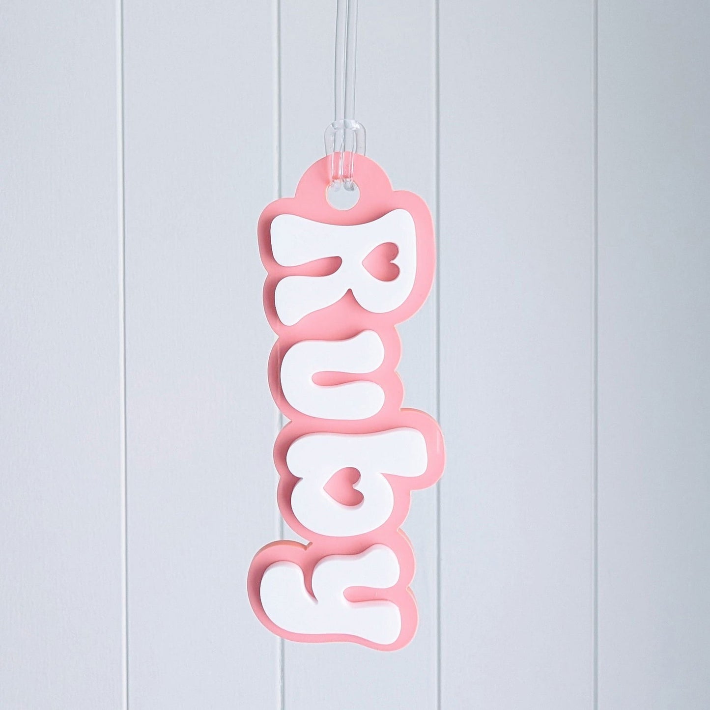 Hearts Bag Tag - Lou James Creations