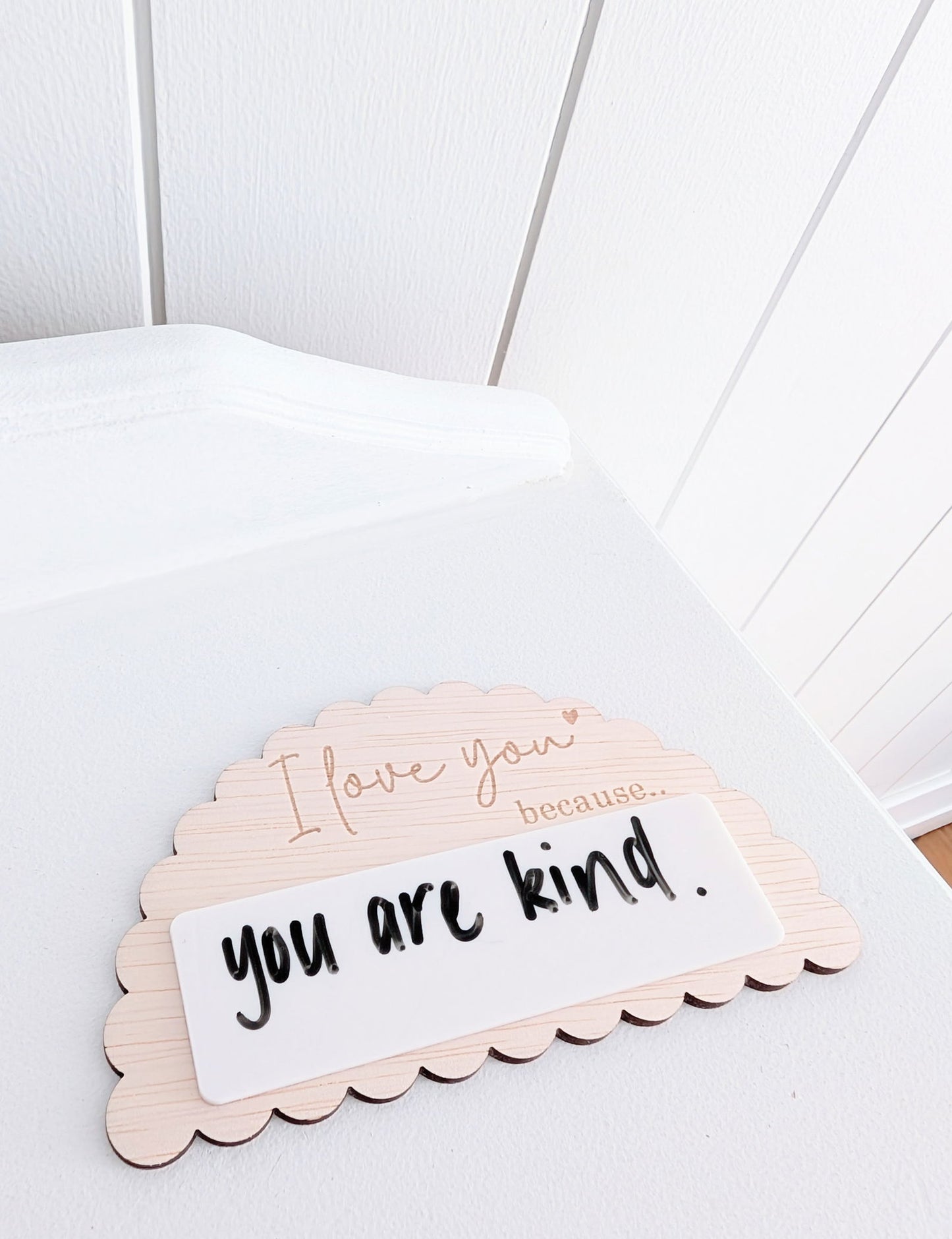 I love you because Fridge Magnet - Lou James Creations