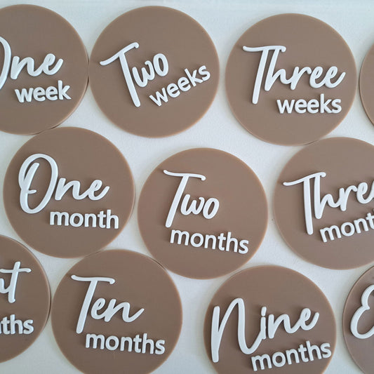 Milestone Disc - Set of 15 - Lou James Creations