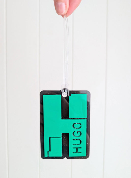 Minecraft Letter Bag Tag - Lou James Creations