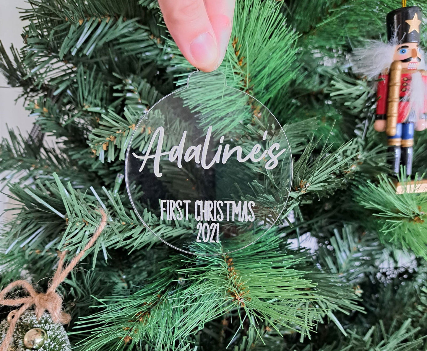 My First Christmas Bauble Ornament - Lou James Creations