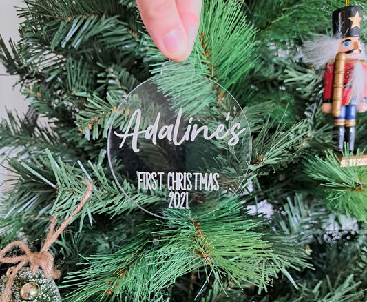 My First Christmas Bauble Ornament - Lou James Creations