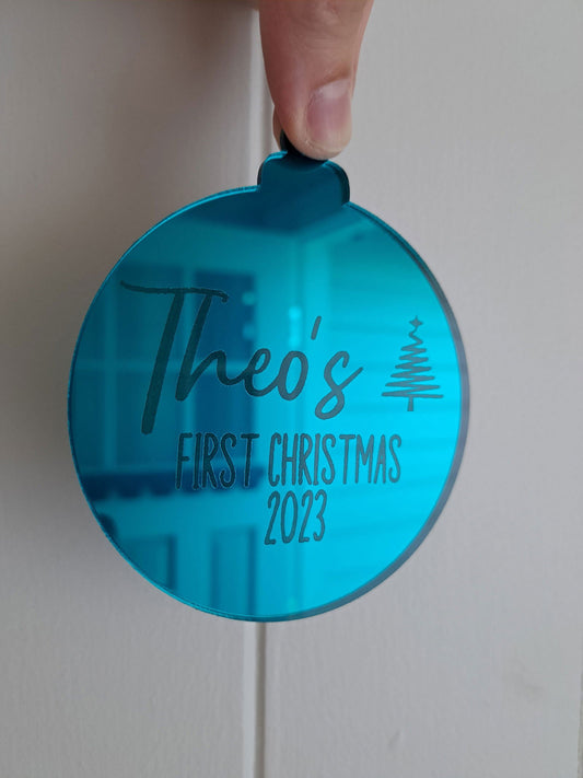My First Christmas Bauble Ornament - Lou James Creations