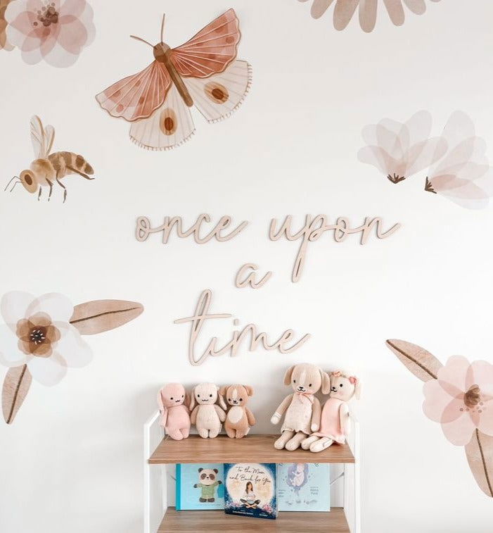 Once upon a time - Room Wall Plaque - Lou James Creations