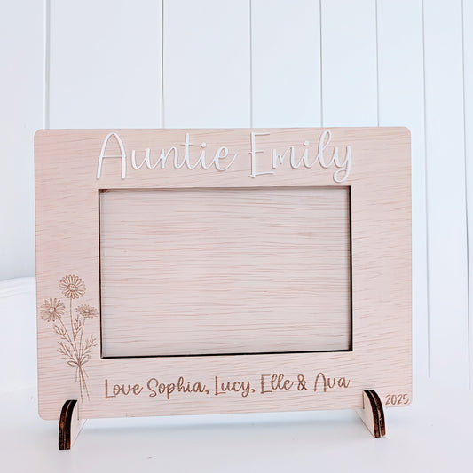Mother's Day Wooden Photo Frame - Lou James Creations