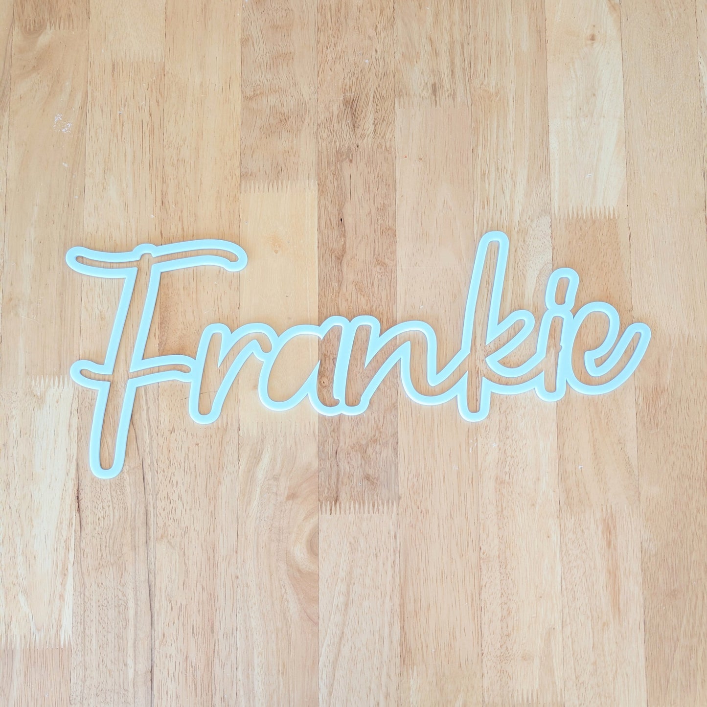 FRANKIE Single Layer Outline Blueberry Name Plaque