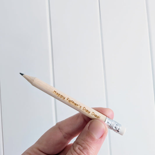Father's Day Engraved Pencil - Lou James Creations
