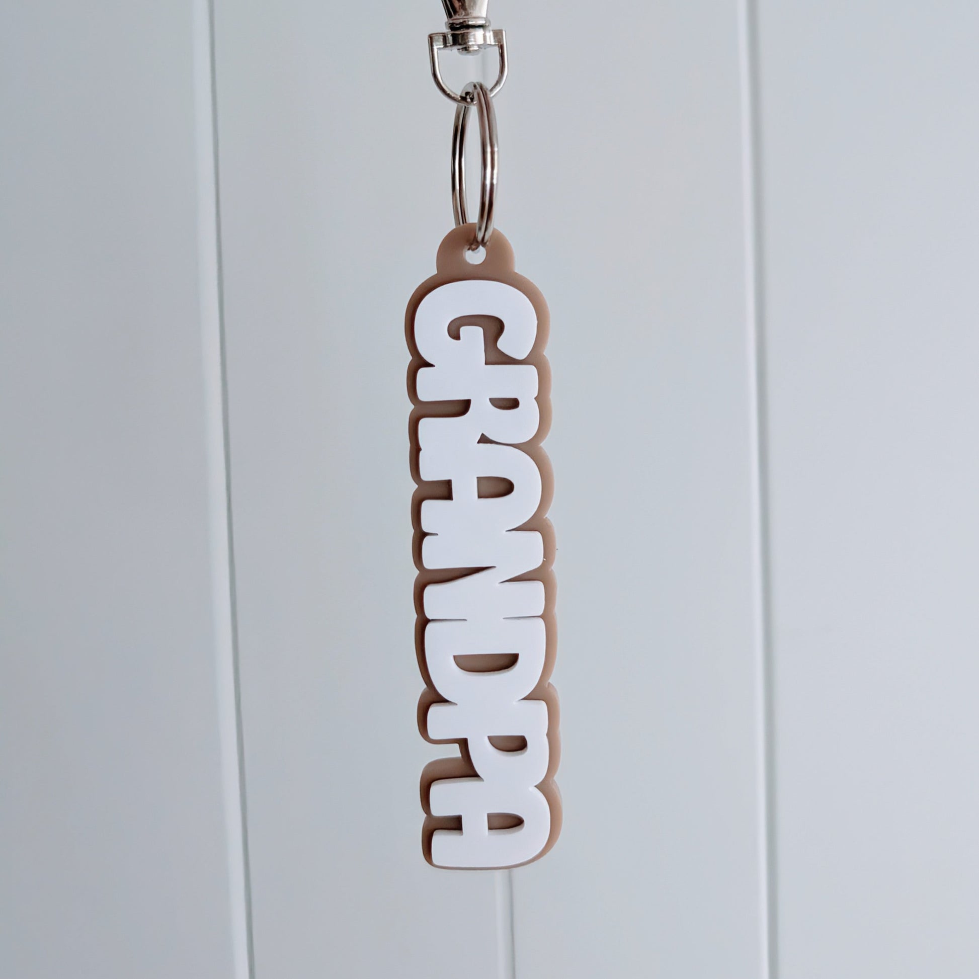 Father's Day Double Layer Keyring - Lou James Creations