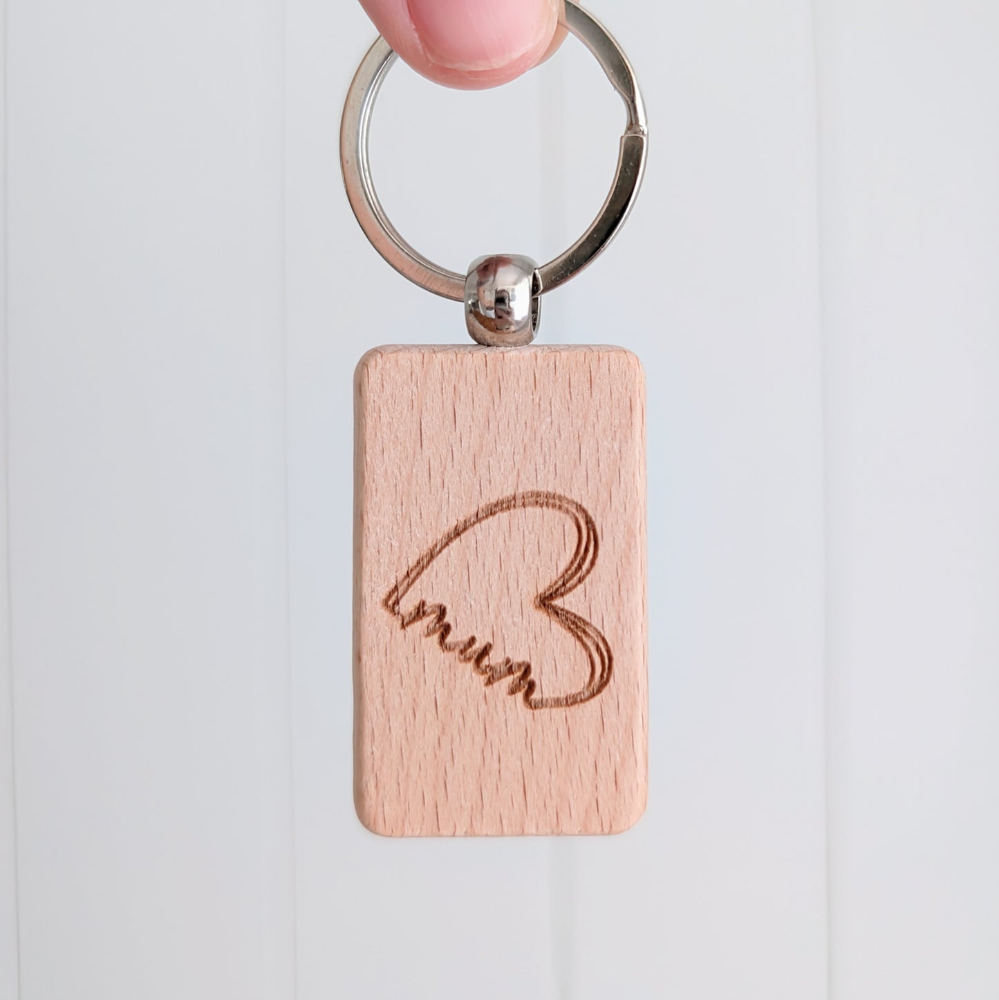 Mother's Day Wooden Engraved Keyring