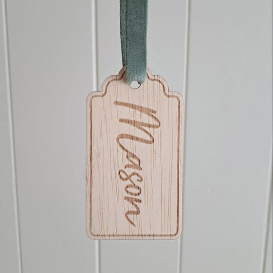 Personalised Gift Tag - Engraved Name - Lou James Creations