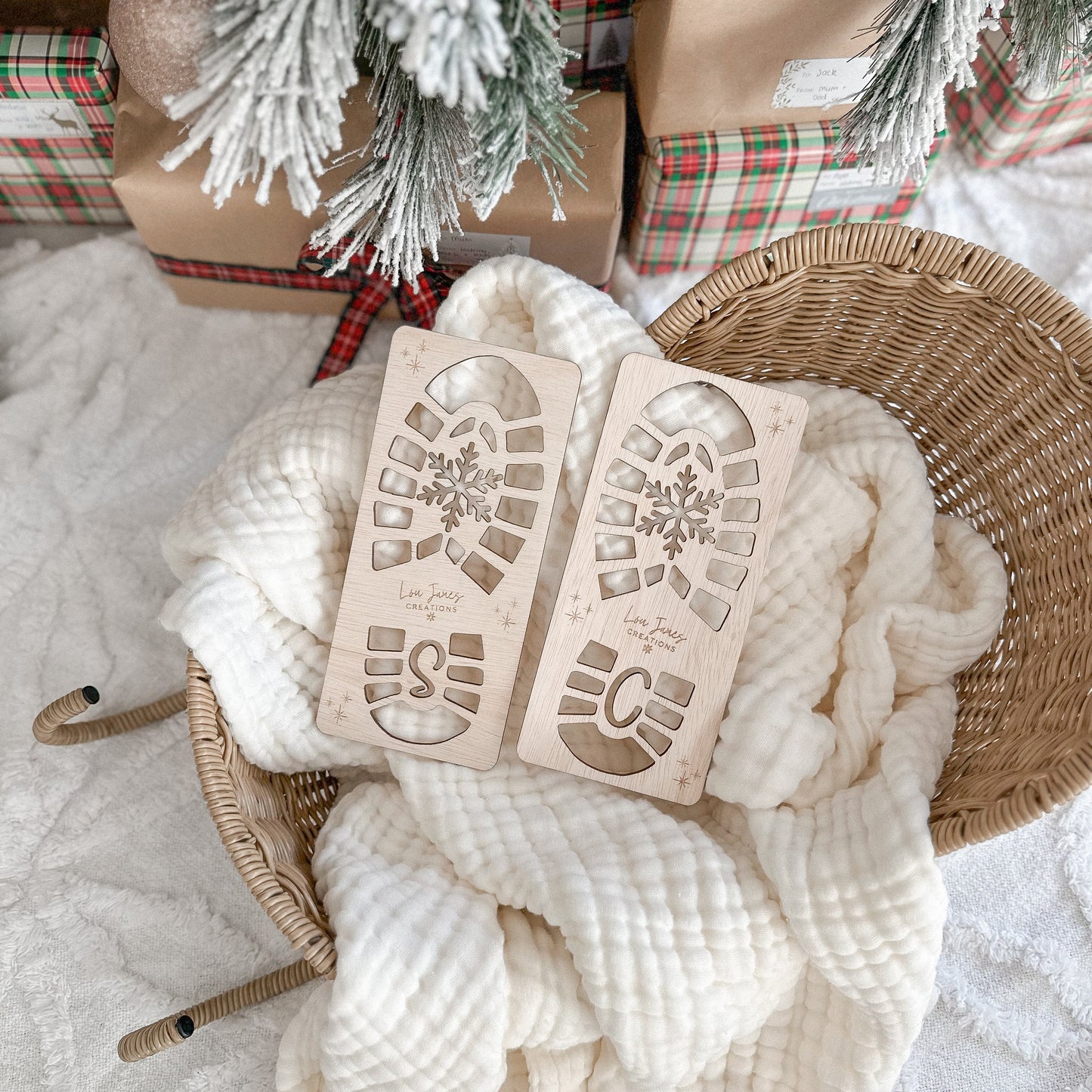 Christmas Santa Boot Stencils