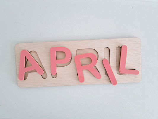 Puzzle Board with Name - Lou James Creations